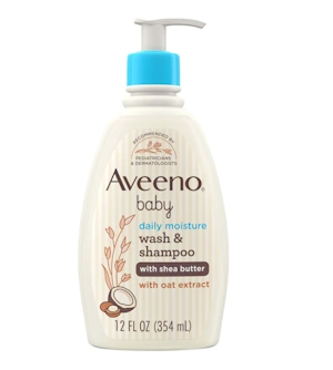 Aveeno Baby Daily Moisturizing 2-in-1 Wash & Shampoo, Baby Body Wash & Shampoo