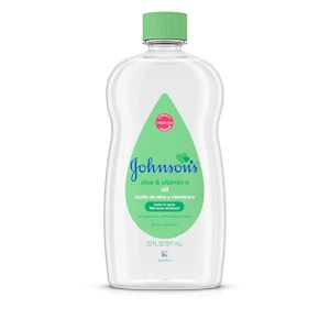 Johnson's Baby Oil, Mineral Oil Enriched with Aloe Vera and Vitamin E