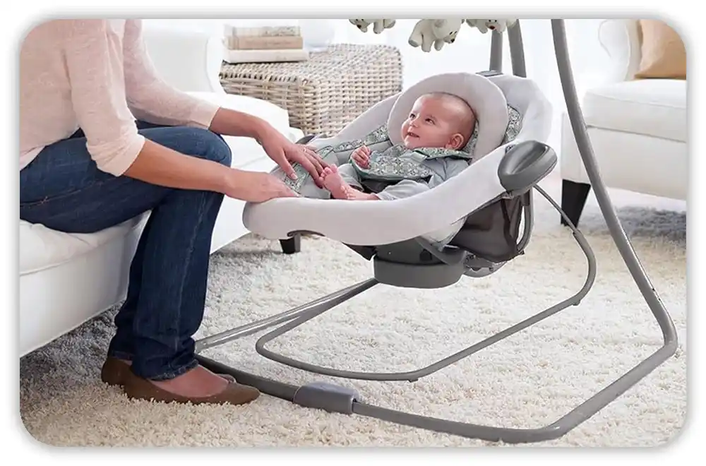 Soothing vs. Sleeping: How to Use a Swing Safely